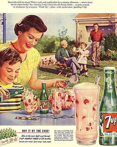 Ah... the good old days when there was no "co-parenting" there were clearly defined roles.  Yes, I will have another gin and tonic dear, please put cherry 7up in it, just how I like it!