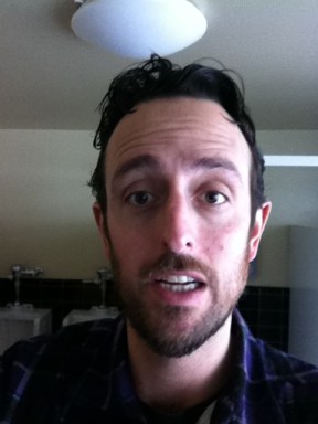 You can't tell, but I was relieved to know that I was lice free here. 