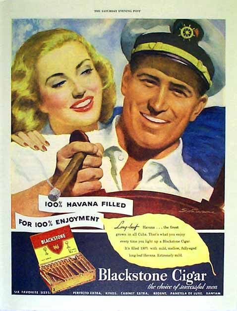 cigar ad from the 50s